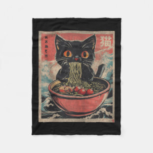 Cat Ramen Japanisch Funny Kawaii Cat Graphic Mens Fleecedecke