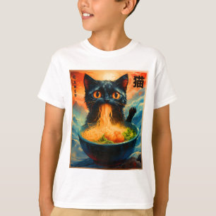 Cat Ramen Japanisch Kawaii Cat Anime Cat Ramen T-Shirt