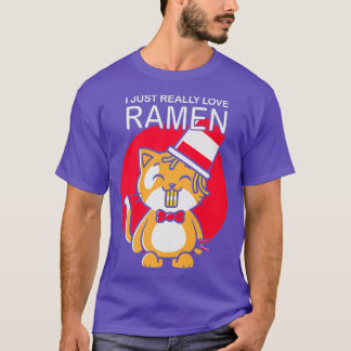 Cat Ramen Lover I Nur wirklich Liebe Ramen Japanis T-Shirt