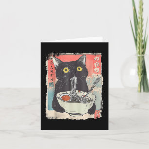 Cat Ramen Noodle Japanisch Anime Manga Ramen Kawai Karte