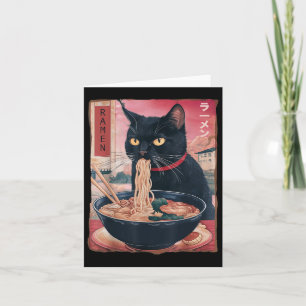 Cat Ramen Noodle Japanischer Anime Kawaii gibt Men Karte