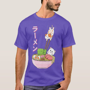 Cat Ramen Shirt Girls Women Men Japanisch Kawaii P