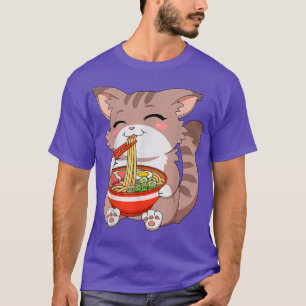 Cat Ramen T Japanese Kawaii Anime  T-Shirt
