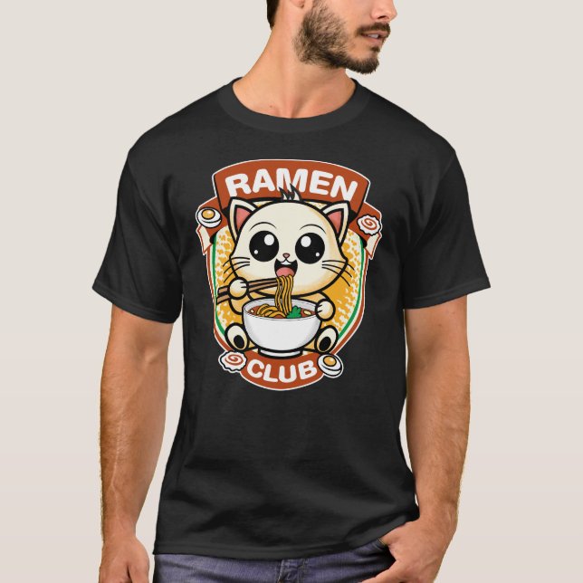 Cat ramen T-Shirt (Vorderseite)