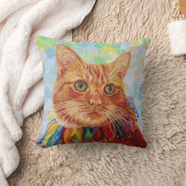Cat Red Ginger Throw Kissen Wohngestaltung (Decke)