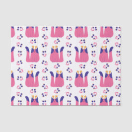 Cat Reindeer Weihnachtsfeiertag Seidenpapier