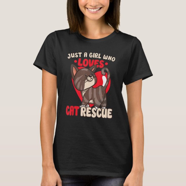 CAT RESCUE ANIMAL RIGHTS RESCUE CAT ADOPTION 1 T-Shirt (Vorderseite)