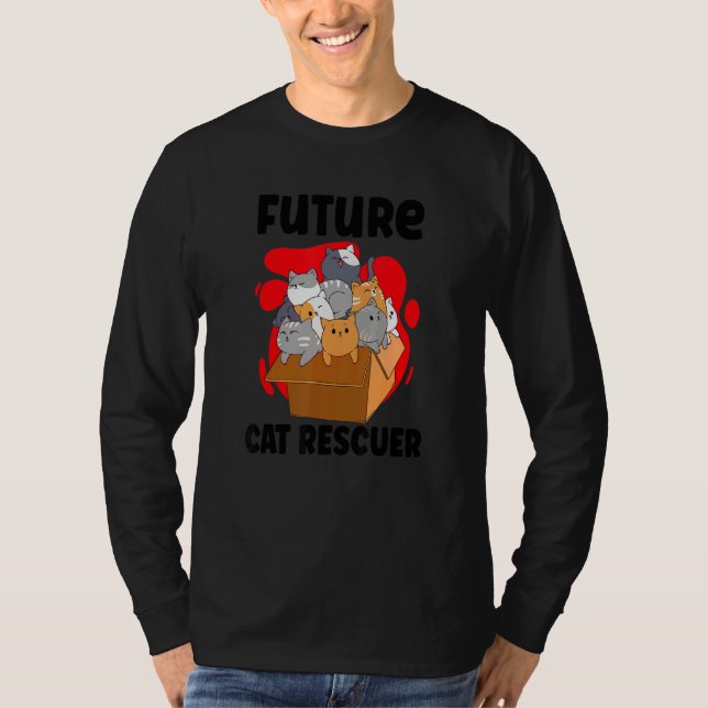CAT RESCUE ANIMAL RIGHTS RESCUE CAT ADOPTION_5 T-Shirt (Vorderseite)