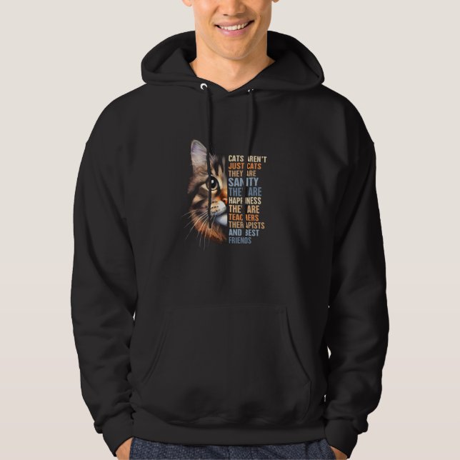 Cat Rescue Cat Lover Cat Mama Adoption Katzen sind Hoodie (Vorderseite)