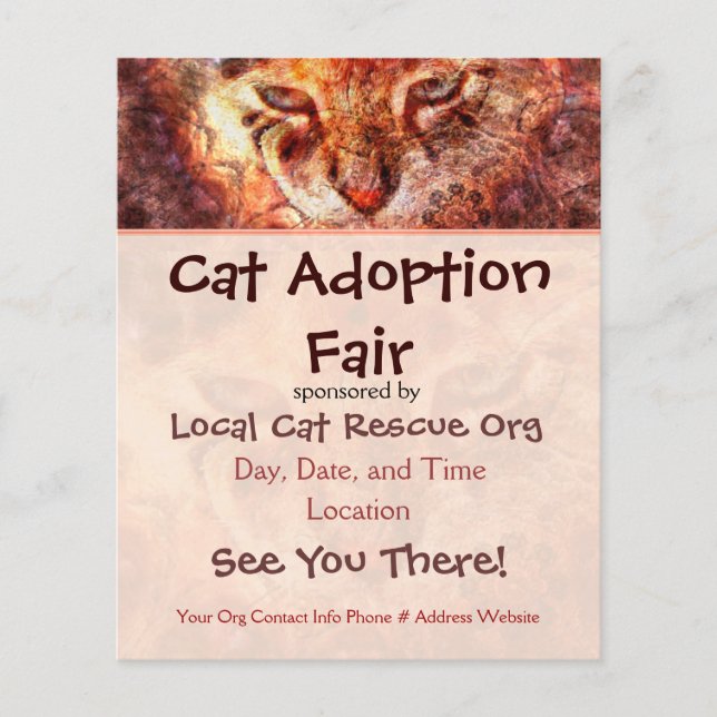 Cat Rescue Event Flyer (Vorne)
