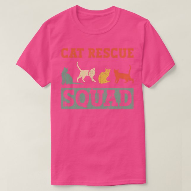 Cat Rescue Squad Animal Rights Activist Animal s T-Shirt (Design vorne)