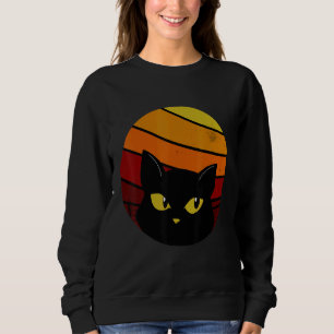 Cat Retro Style Sweatshirt