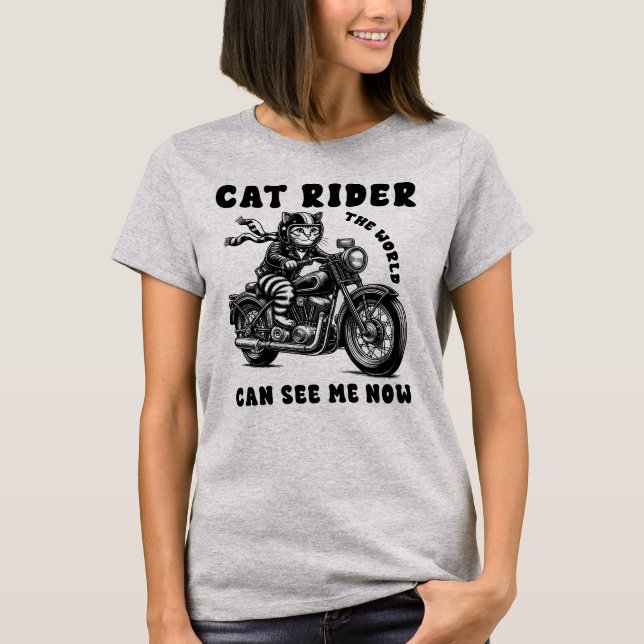 Cat Rider Womens T-Shirt (Vorderseite)