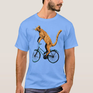 Cat Riding    BicycleFunny Cat T-Shirt für einen R