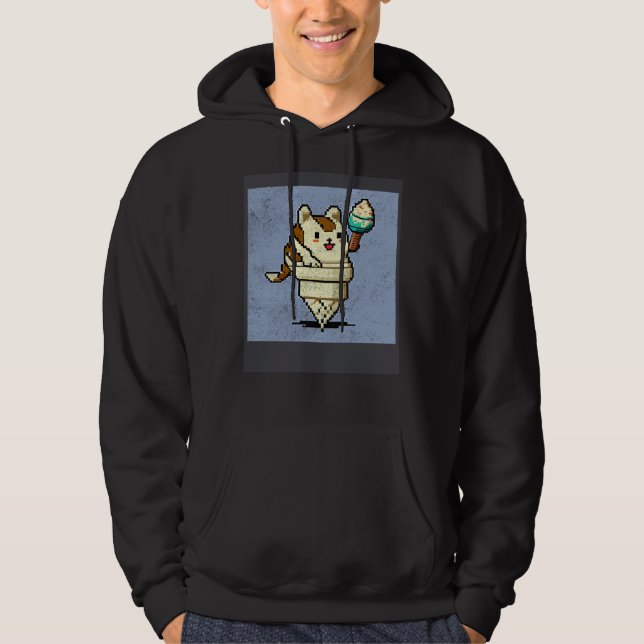 Cat Robot Ice Cream Hoodie (Vorderseite)