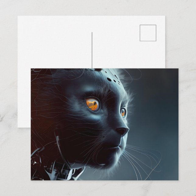 CAT-ROBOTIK-Postkarten Postkarte (Vorne/Hinten)