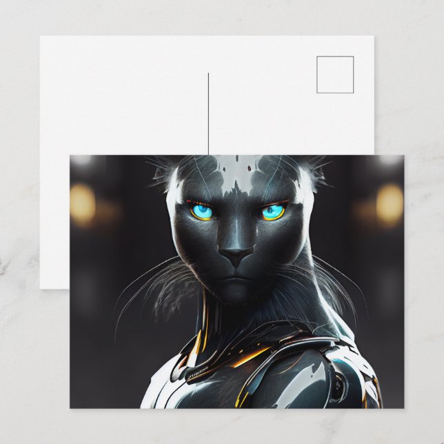 CAT-ROBOTIK-Postkarten Postkarte (Vorne/Hinten)