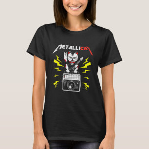 Cat Rock 90s Meow für Musik Band Fans T-Shirt