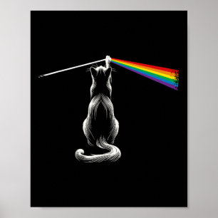 Cat Rock Music Band Funny Cat Rock and Roll Poster