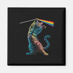 Cat Rock Music Concept Band Rock Cat Magnet