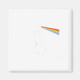 Cat Rock Music Funny Cat Colors Magnet