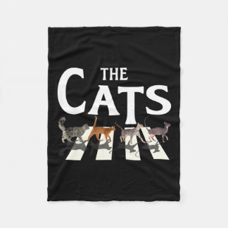 Cat Rock Music Funny Cat Lover Geschenke für Männe Fleecedecke