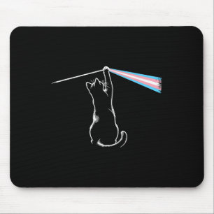 Cat Rock Music Trans Pride Lgbt Transgender Cat Lo Mousepad