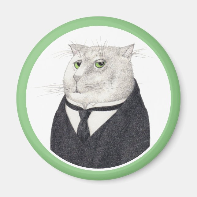 CAT-Round-Magnet Magnet (Vorne)