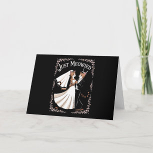 Cat Royal Wedding Funny Just Married Paares Tanz Einladung