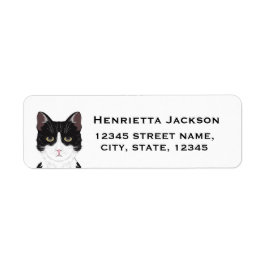 Cat-Rücksendeadressen-Aufkleber - anpassbar