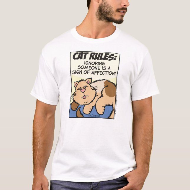 Cat Rules: Ignorieren von jemandem.. T-Shirt (Vorderseite)