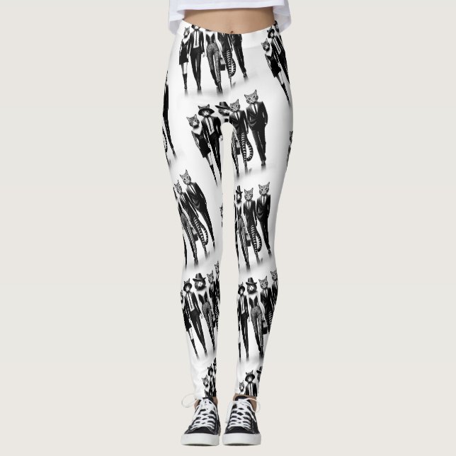 Cat Runway Models durch den Catwalk Leggings (Vorderseite)