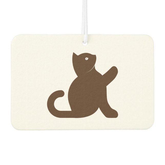 Cat sagt Hallo Autolufterfrischer (Vorderseite)