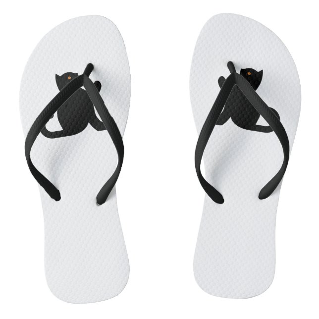 Cat sagt Hallo Flip Flops (Fußbett)
