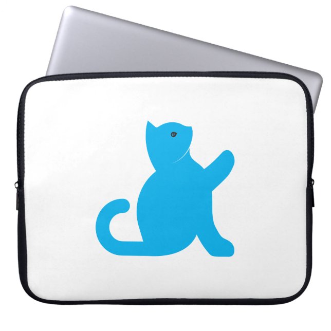 Cat sagt Hallo Laptopschutzhülle (Vorderseite)