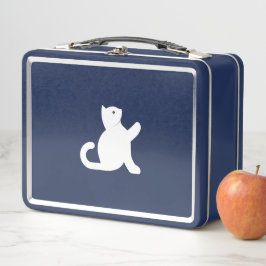 Cat sagt Hallo Metall Brotdose