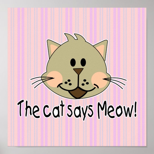 Cat sagt Meow Poster (Vorne)