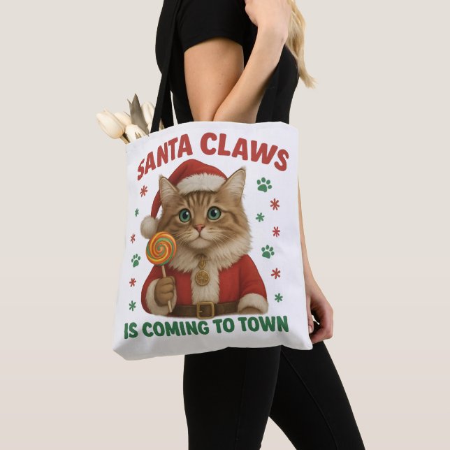 Cat Santa Claws Tote (Von Nahem)