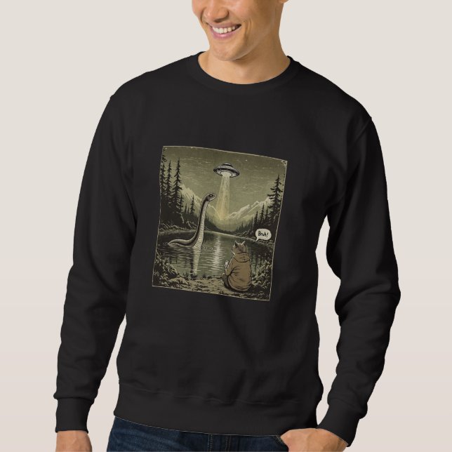 Cat Sasquatch Loch Ness Monster Introvertierte Ali Sweatshirt (Vorderseite)