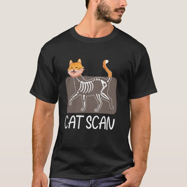Cat Scan Cat X-Ray Cat Radiology Cat Lovers T-Shirt (Vorderseite)