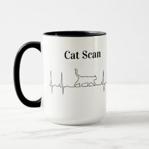 Cat Scan - EKG Coffee Tasse