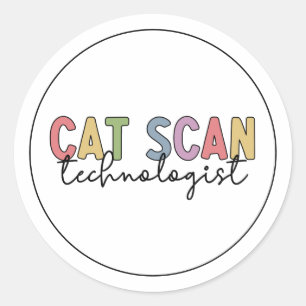 CAT Scan Technologin CT Tech Radiology - Geschenke Runder Aufkleber