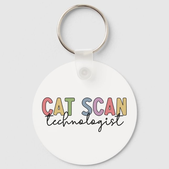 CAT Scan Technologin CT Tech Radiology - Geschenke Schlüsselanhänger (Vorderseite)