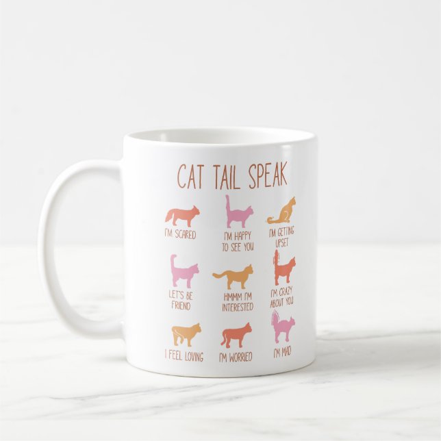 Cat Schwanz Speak Kaffeetasse (Links)