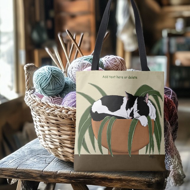 Cat Schwarz-weiß Pflanze Funny (Von Creator hochgeladen)