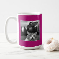 Cat Selfie UFO Tasse Funny Kaffee Tasse