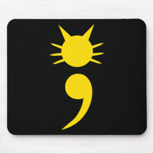 Cat Semicolon May Mental Health Awareness Montag Mousepad