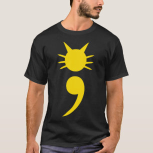 Cat Semicolon May Mental Health Awareness Montag T-Shirt