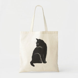 Cat Shadow Silhouette Black Animal Tragetasche