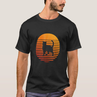Cat Shadow Silhouette In Front Of A Sun T-Shirt
